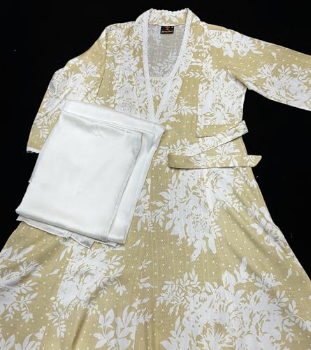 Image of DUMMY SHAPE Maternity Dresses for Women Cotton | Floral Kurta Pant Dupatta Set with Nursing Zippers, Side Pocket | Pre & Post Pregnancy | Feeding Kurti Suit | Baby Shower | Gifts for Pregnant Woman