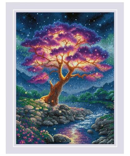 Image of RIOLIS - Mysterious Universe 2240, Cross Stitch Kits 11 inch x 15 inch, Cross Stitch Kits for Beginners & Advanced, Crossstitching Kits Adult, Counted Stitching Kits, Embroidery Kit