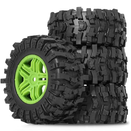 Pneus RC 12 mm hex verts STMU contre le patinage des voitures tout-terrain 1/10