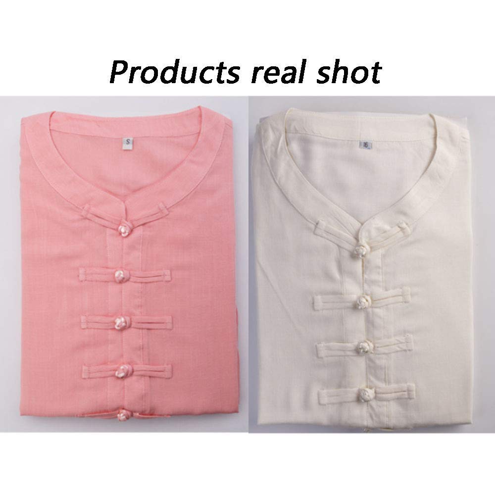 Tai Chi Anzug Kleidung Unisex Uniformen Kung Fu Kampfsport Sets Wing Chun Kostüme Qi Gong Shaolin,Pink-L (Pink XS)