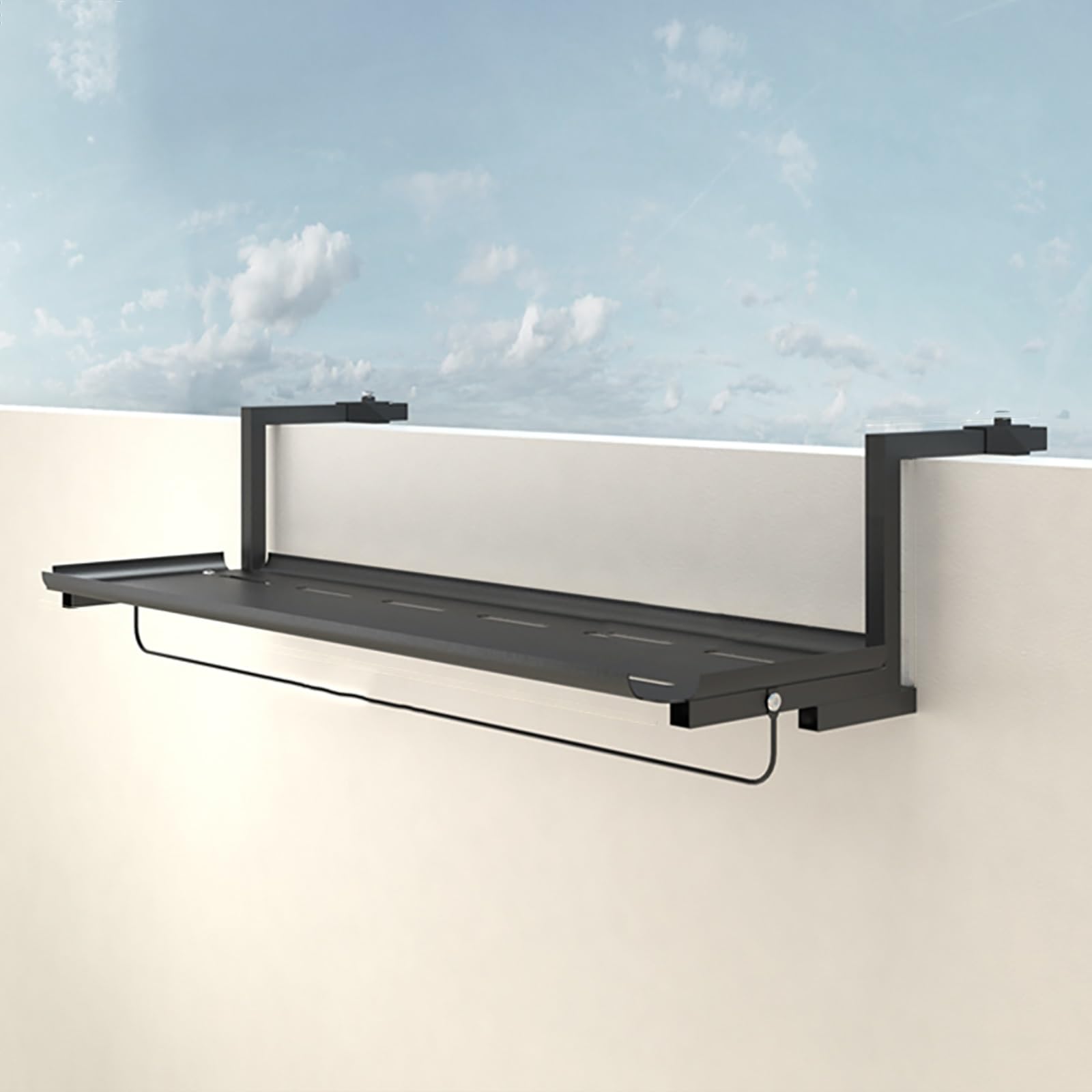 Table de balcon pliante réglable pour optimiser les petits espaces