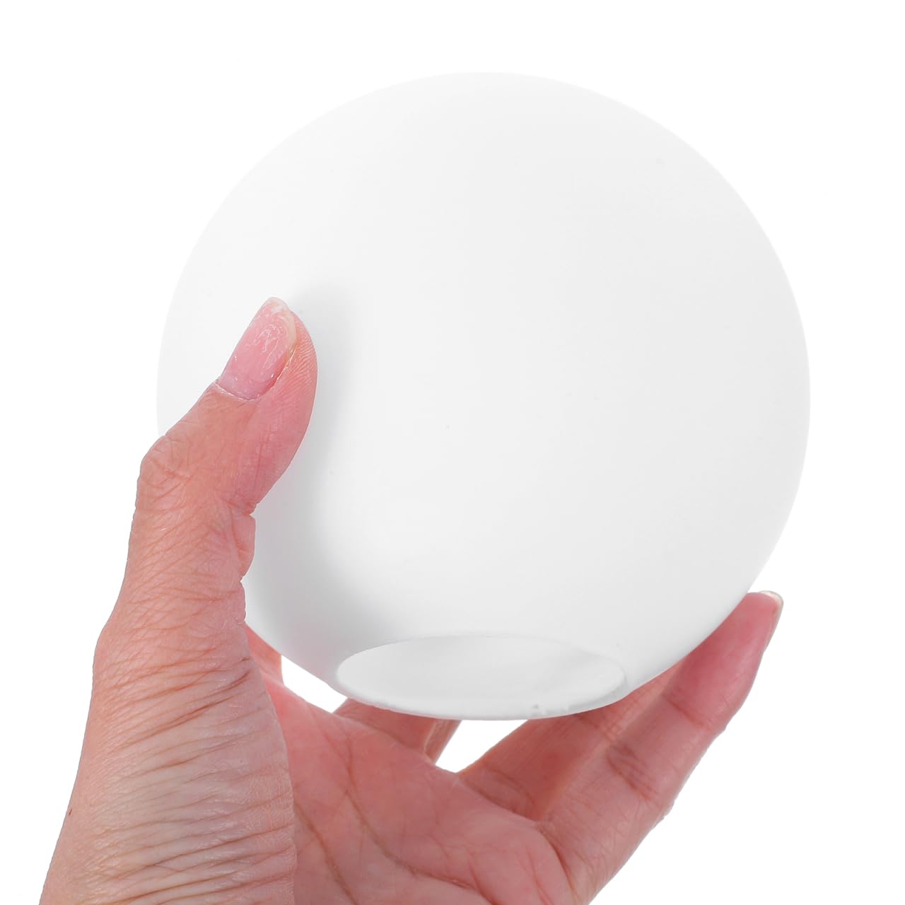 Alipis Frosted Glass Globe Lampshade 3.94In Round Textured Ceiling Lamp Shade Replacement for Pendant Light Chandelier Wall Sconce Indoor Decor - Image 3
