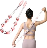 Vista 8 de Cuerda de rodillo de masaje manual de espalda, rodillo de bola de masaje de mano, rodillo de masaje anticelulitis, rodillo de fascia correa