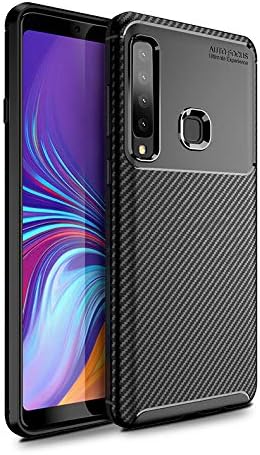 Olixar for Samsung Galaxy A9 2018 Carbon Fiber Case - Slim Cover TPU Non-Slip - Thin Protective Cover - Shockproof Bumper Drop Protection - Wireless Charging Compatible - Black