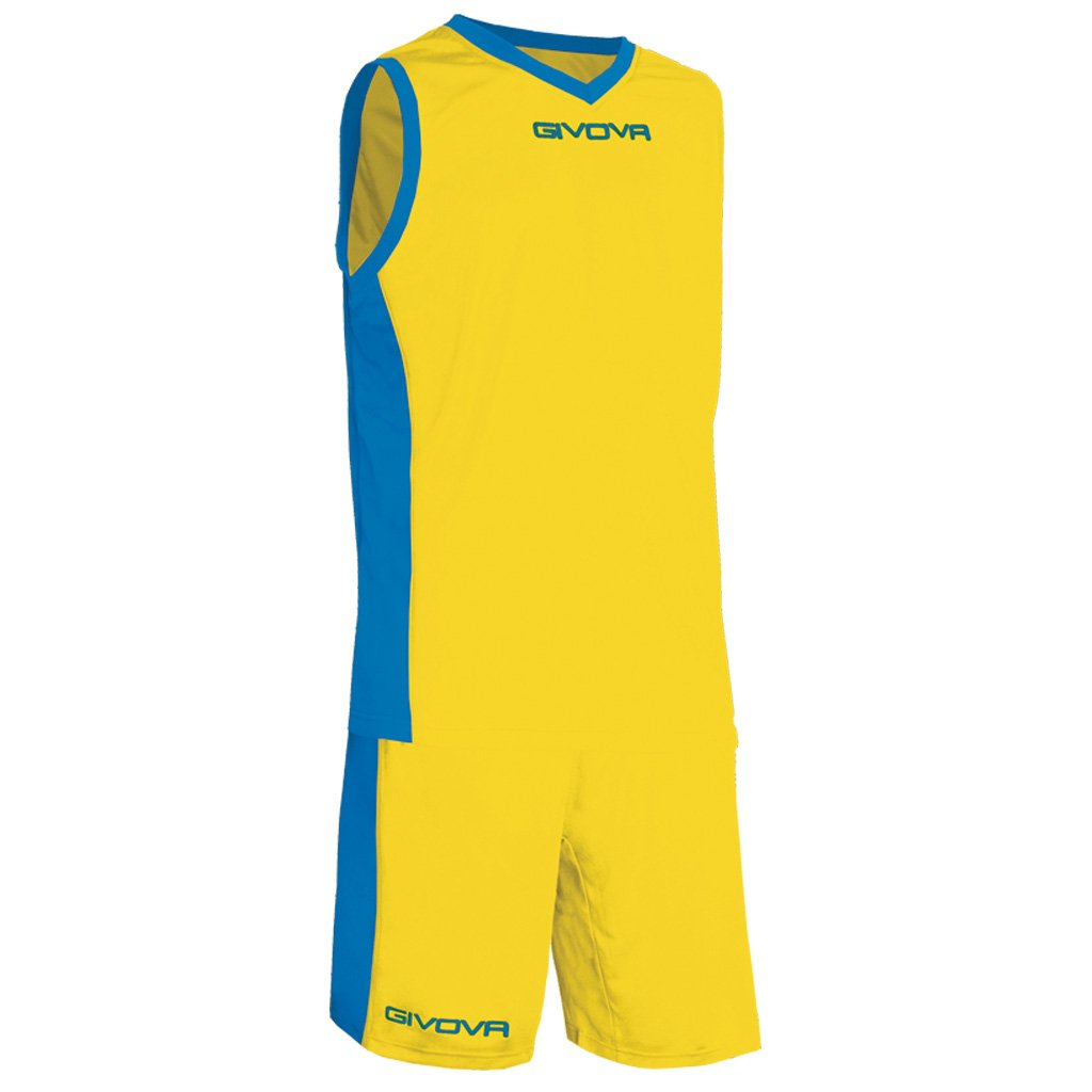 Givova KIT POWER INTERLOCK GIALLO/AZZURRO Tg. L