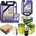 Produktbild QR-PARTS 69350158 Filter Set Inspektionspaket 6 Liter Liqui Moly Motoröl Leichtlauf High Tech 5W-40 MANN-FILTER Innenraumfilter Kraftstofffilter Luftfilter Ölfilter