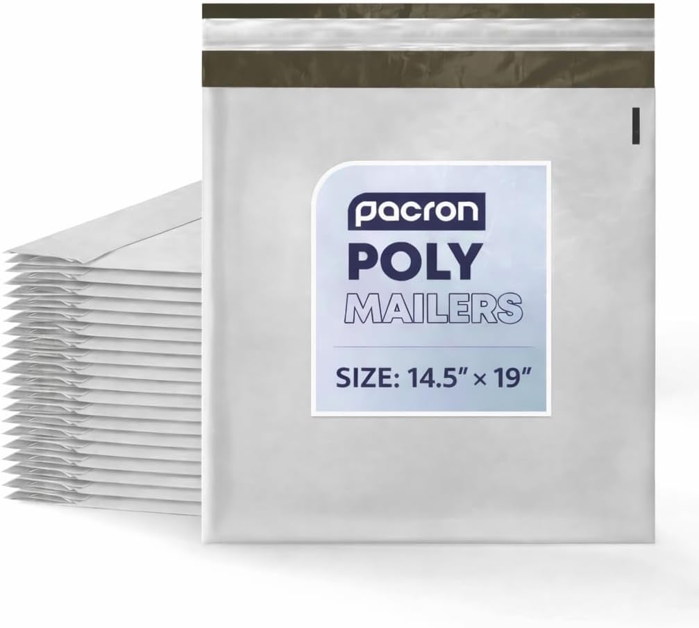 14.5x19 Poly Mailers 200 Pack – Professional Shipping Bags for Apparel & Soft Goods – Self Seal Tamper-Proof Envelopes – Heavy Duty Waterproof & Privacy Shielding Mailing Bags