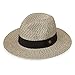 Wallaroo Womens Josie Sun Hat - Lightweight and Breathable Sun Hat - UPF 50+ (Mixed Black)