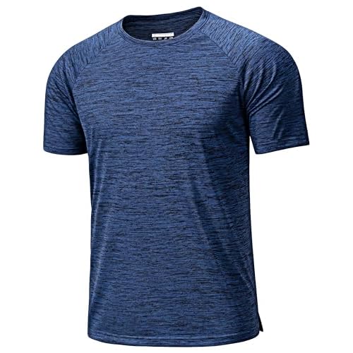 TACVASEN Mens Athletic T-Shirts Short Sleeve Dry Fit Workout Shirts | Moisture Wicking Breathable Fabric, 4 Way Stretch, Crew Neck, Ideal for Running, Gym, Fitness, Training