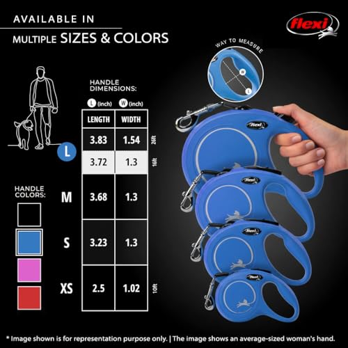 Laisse rétractable pour chiens Flexi de haute qualité robustesse 5m taille L