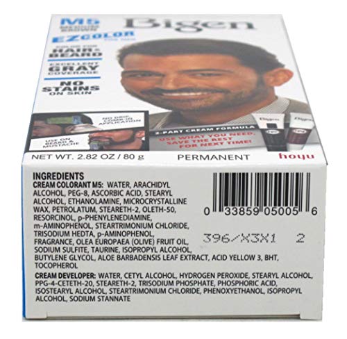 Bigen Ez Color For Men M5 Medium Brown Kit Pack de 3 miniatura 2