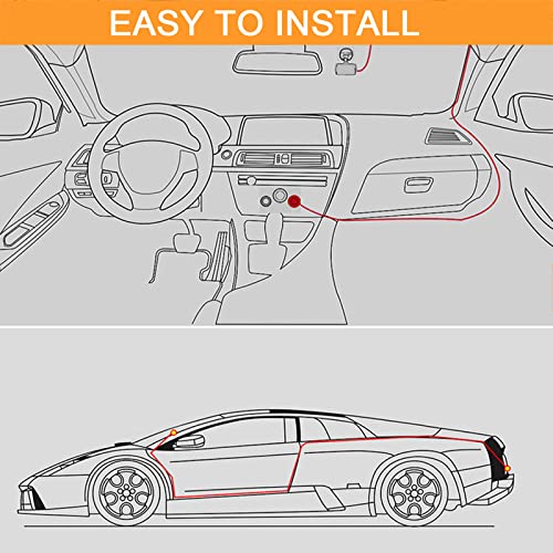 Câmera veicular frontal e traseira, câmera veicular 1080p FHD para carros, tela IPS de 3,5 polegadas