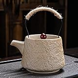 Tetera retro Kungfu Juego de té de cerámica gruesa Tetera de viga de cerámica única, cómoda tetera al por mayor Tetera (color : C)