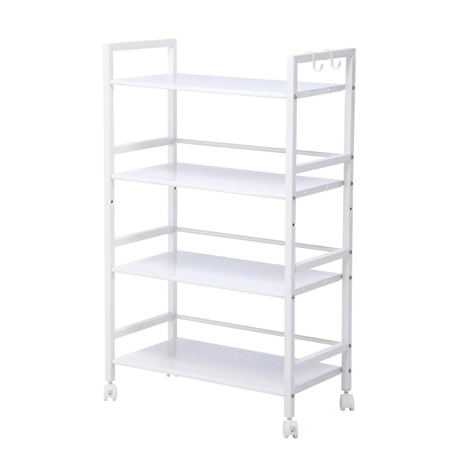 Carrello Multiuso da Cucina Carrello portaoggetti Multifunzionale a 4 Livelli, Carrello portaoggetti con rotelle for Cucina, Sala da Pranzo, Bagno Carrello di Servizio