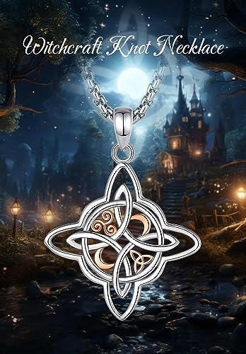 Colgante Nudo de Bruja en Plata 925 para Mujer