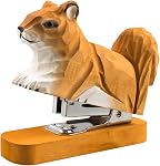 Étable animal en bois, point de bureau Figurine d'art Statue Sculpture pour papeterie de bureau scolaire (écureuil)
