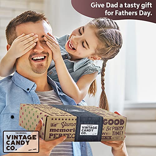 Vintage Candy Happy Fathers Day Retro Candy Care Package For Dad, Dads, Husband, Father, Him, Grandfather, Uncle, Man - Manly Gifts For Men #TOP5