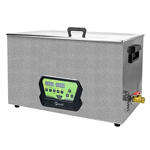 ONEZILI Professional Sonic Cleaner, 30L New Design Sonic Jewelry Cleaning Machine with Heater and Timer, Professional for Cleaning Brass Main Board Electronic Parts Carb, etc.