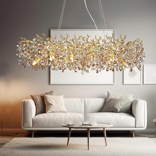Light Luxury Living Room and Dining Room Decoration Crystal Chandelier
