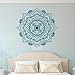 Mandala Wandtattoo Kopfteil Zen Dekor Lotus Blume Mandala Aufkleber Vinyl Schlafzimmer Indische Yoga Aufkleber Vinyl Böhmische Abziehbilder 42X42Cm