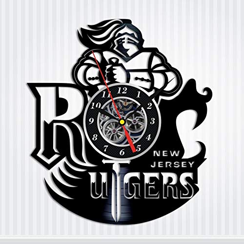 Rutgers Vinyl Record Wall Clock, Rutgers Wall Art, Rutgers