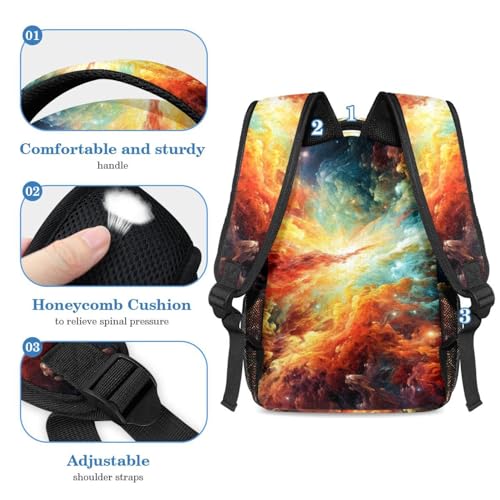 Ensemble sac à dos galaxie 2 pièces avec grand compartiment ergonomique