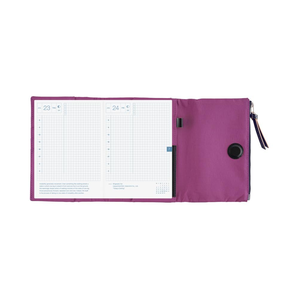 Hobonichi Techo A6 Planner Cover - Porta: Viola (misura originale, cover Only)