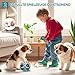 LIFLIX Hundespielzeug Kleine Hunde - 4 Stück Welpenspielzeug Kleine Welpen - Interaktives Kauspielzeug Hundeball und Quietschspielzeug- Eulen Form