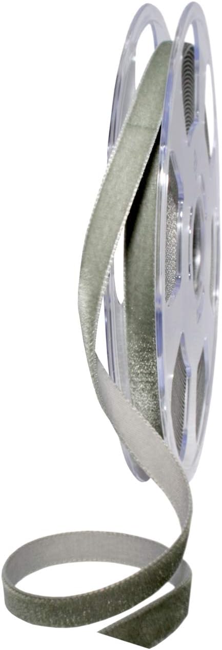 Morex Ribbon Velvet Ribbon Nylvalour, 7/8"" x 11 Yd, Beige (01225/10-427)