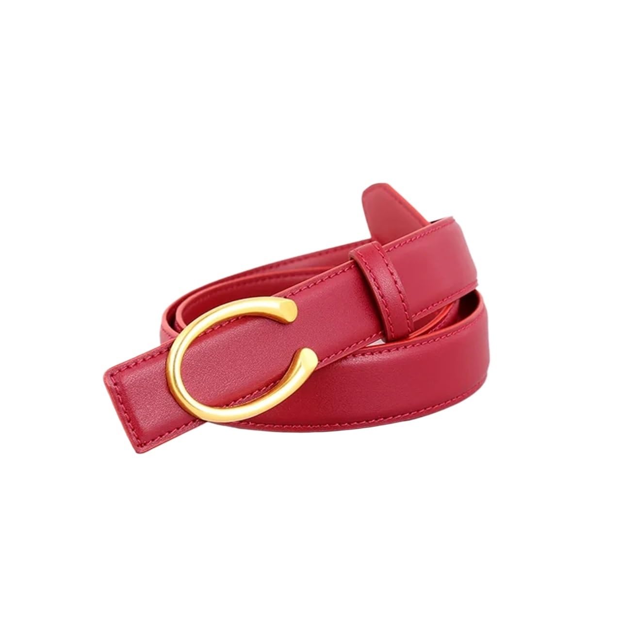 Ceinture en cuir véritable for femmes, 2 pièces, Simple et polyvalente, avec boucle à aiguille détachable, décoration, associée un jean pantalon Pour Femme
