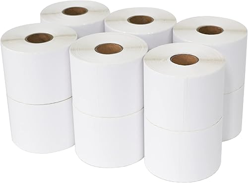 ESSENTIAL Etiquetas térmicas directas de código de barras de 2.25 x 4 pulgadas, etiquetas de envío, compatibles con impresora de etiquetas Zebra &