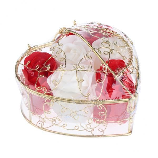 Enakshi® 4x6 Pieces Rose Soap Flowers Petals Gift Box for Mother's Day Red and White|Clothing Shoes & Accessories | Uniforms & Work Clothing | Hats-image-49