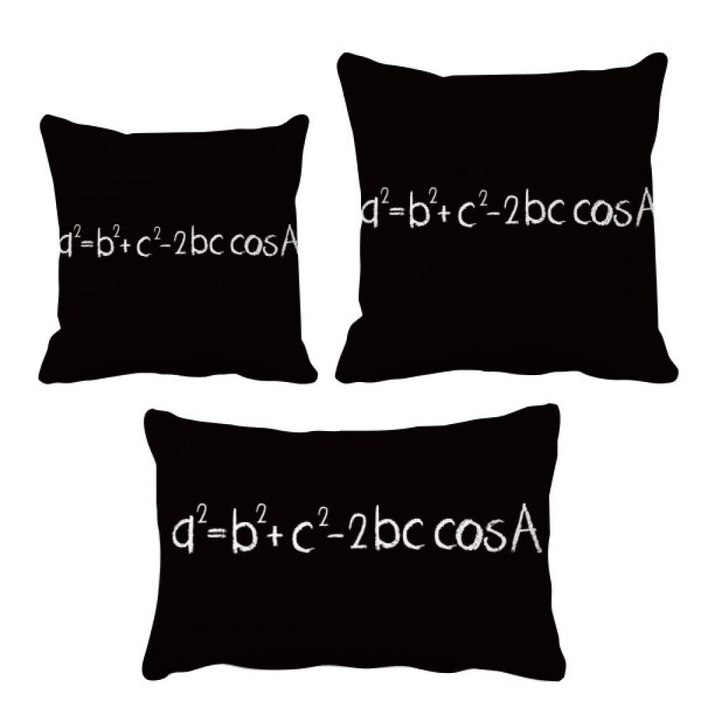 Housse de coussin triangle Math Knowledge taie oreiller géométrique