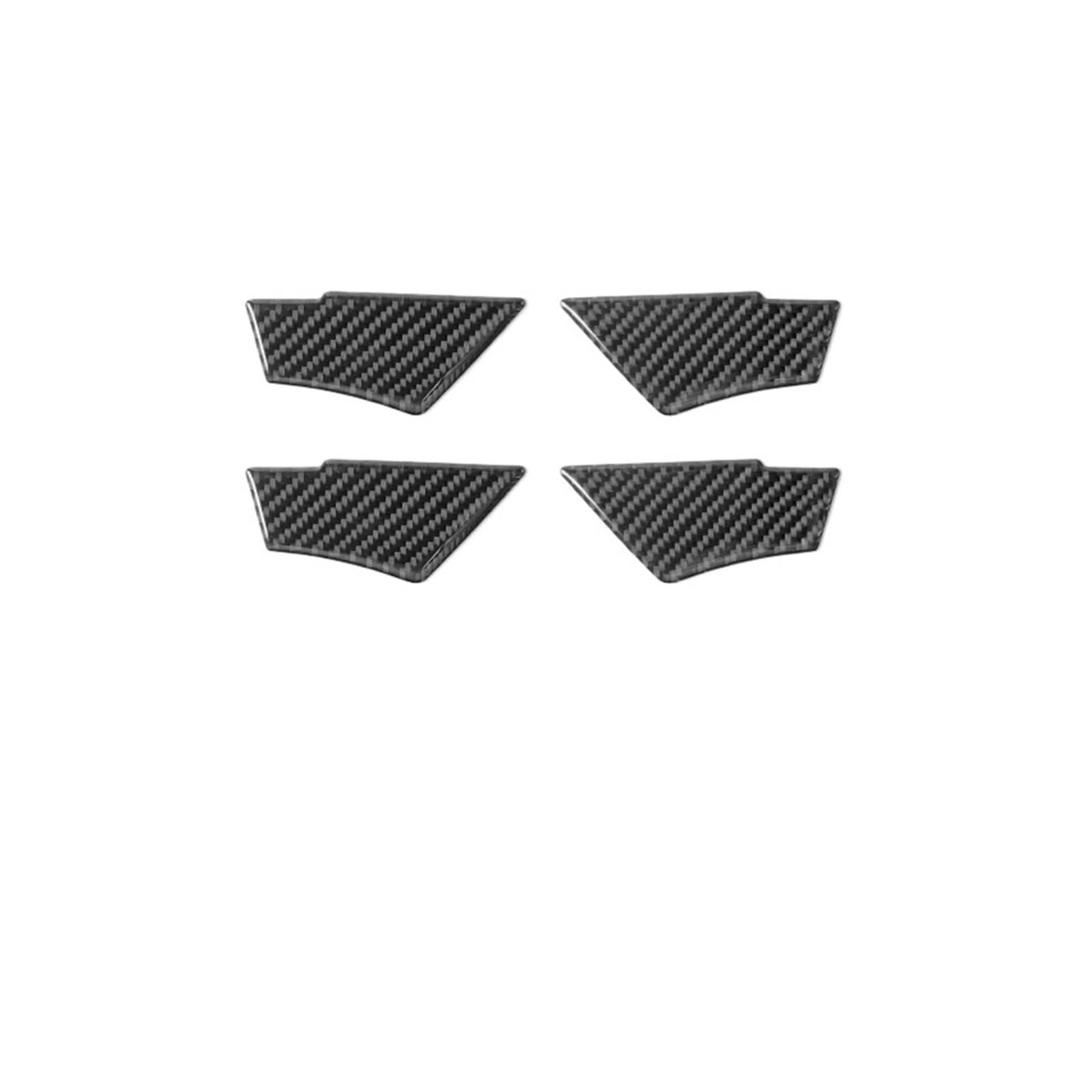 Car Interior Trim for A3 8Y S3 2021-2025 4Pcs Carbon Fiber Decals Stickers for Car Door Pull Handle Bowl Panel Interior Trim Tuning Dash Moulding Strip(3)