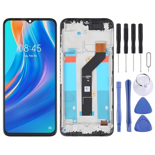 OEM LCD Screen for Tecno Spark 7 Digitizer Full Assembly with Frame
