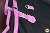 Black with Pink Trims 72 Inch HILASON 1200D Winter Waterproof Poly Horse Turnout Blanket Belly Wrap #2