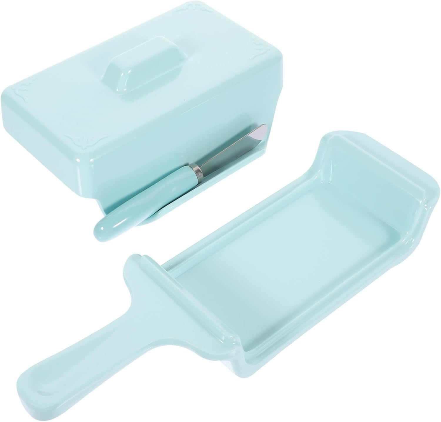 3sets Box Butter Dish Lid Butter Preservation Box for Refrigerator Cheese Container