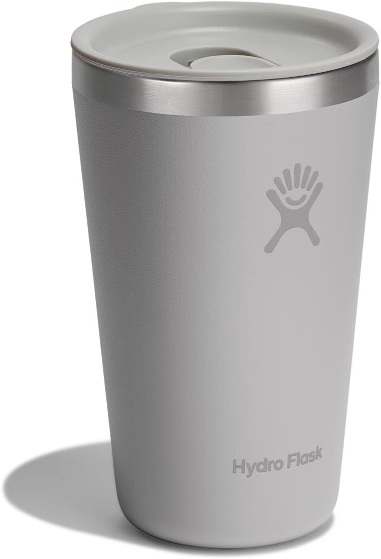 Hydro Flask All Around Tumbler Press-In Lid, Insulated Travel Mug, Stainless Steel Coffee Cup 16 Oz Tonal Birch Gray - Image 2