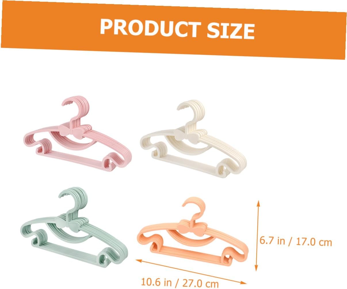 VALICLUD 100 Pcs Plastic Clothes Hangers Thickened ' Hangers Household Laundry Organizer for Boys and Random Color