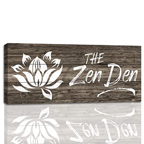 The Zen Den Sign: Rustic Zen Decor for Yoga Studio, ...