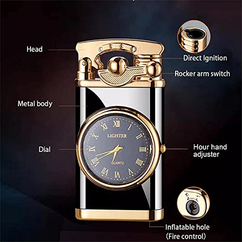 Encendedor Inflable Con Reloj Eléctrico 2 en 1 Rojo miniatura 4