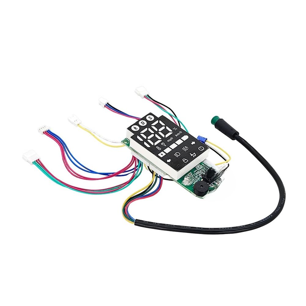 Panneau de bord LCD pour scooter électrique Xiaomi 5 Pro, compteur de vitesse ABS avec commutation mph/km/h, vert, 7,6 x 3,1 cm