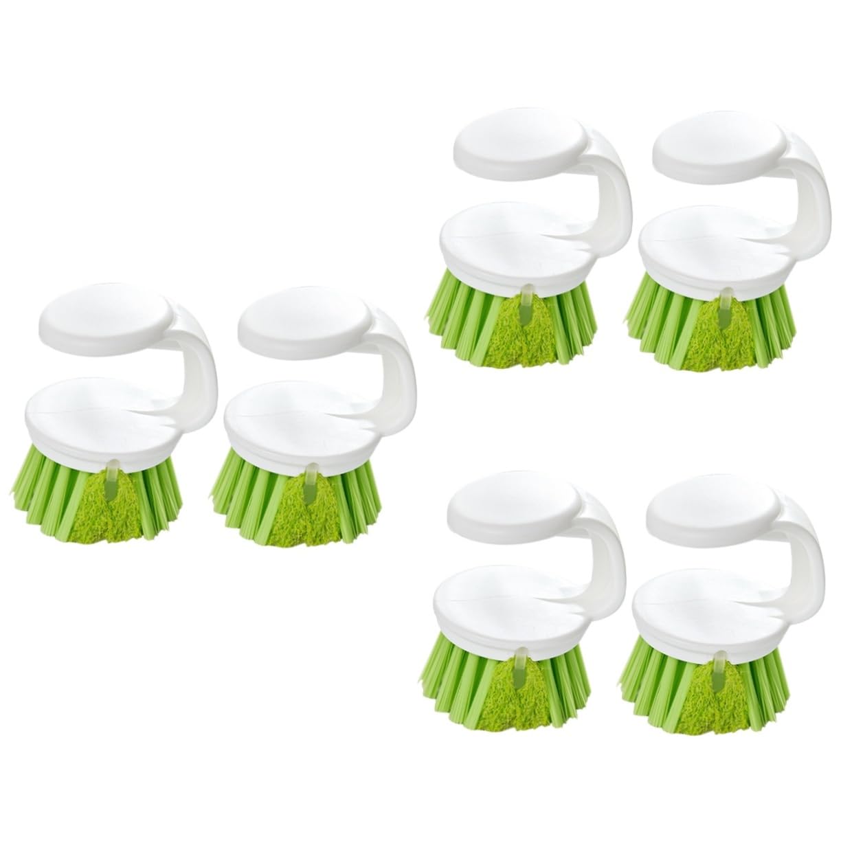 6piezas Cepillo De Cocina con Mango Ergonómico para Limpieza De Utensilios Estufas y Superficies para Fregar y Ollas Sin Dañar Accesorios De Limpieza Prácticos