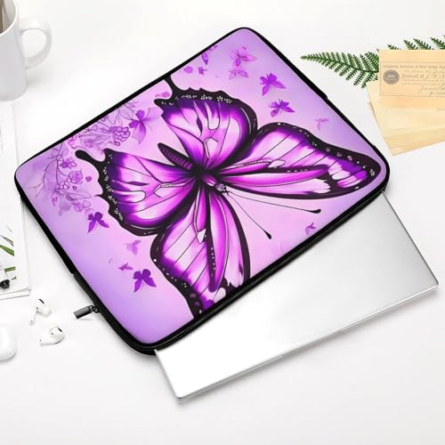 Funda para laptop 12 pulgadas resistente a golpes morada miniatura 4