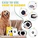 Nabance Inkless Paw Print Kit for Dogs, Cats with 3-Pcs Owl Ink Pad & 2 Paper Frame, Clean Touch Dog Nose & Baby Handprint Kit, Pet Paw Print Impression Kit, Keepsake Gifts for Pet Lovers, New Moms