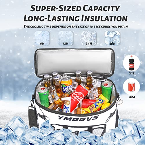 Ymggvs Kayak Cooler,Kayak Cooler Behind Seat,Kayak Accessories Cooler Bag,Waterproof Ice Cooler For Kayaking, Fishing,Camping, Beach,With Bottle Opener（White） #TOP1