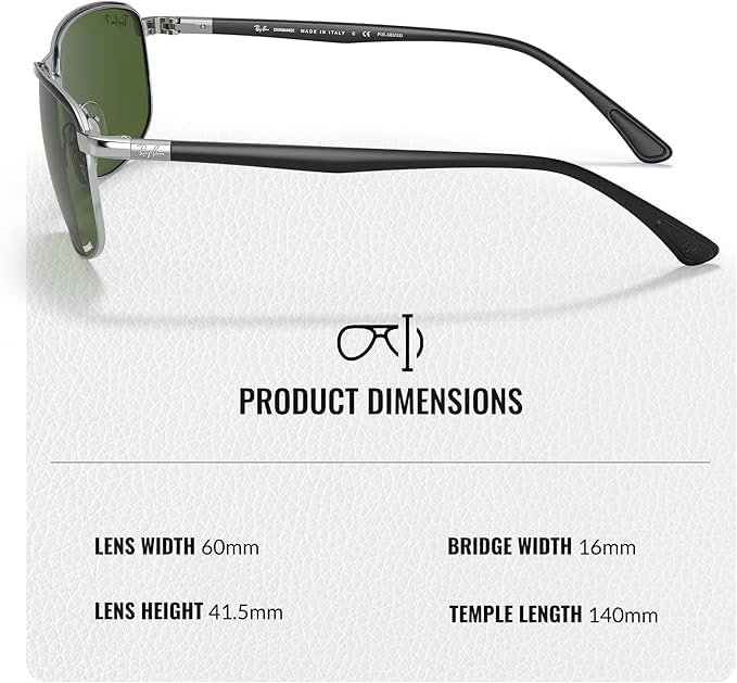 Ray-Ban RB3671CH CHROMANCE POLARIZED Square-Round Shape Sunglasses with Official Eyewear Kit - Image 5