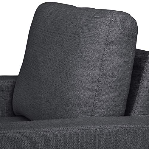 Amazon Brand – Ravenna Home Waterloo Modern Slipcover Chair, 31"W, Dark Grey #TOP2