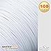 PMLAND 1 X Roll of 100 Yards Lift Shade Cord 0.9 mm - White