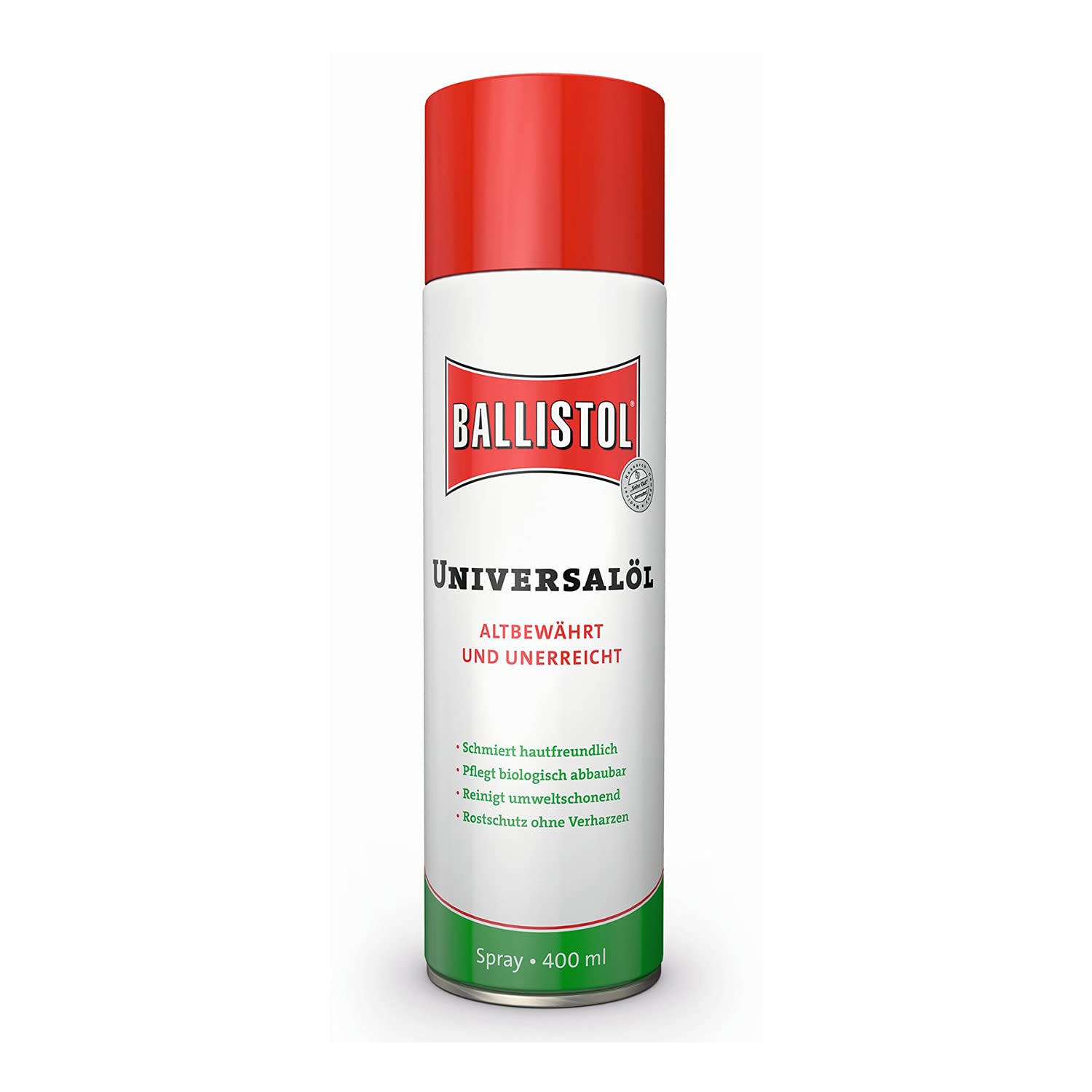 Olio spray universale, 400 ml, protegge da ruggine e corrosione, rimuove i residui, biodegradabile, per la cura di metallo, pelle, gomma, plastica, ecc